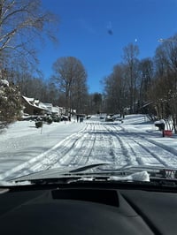 Snowy road
